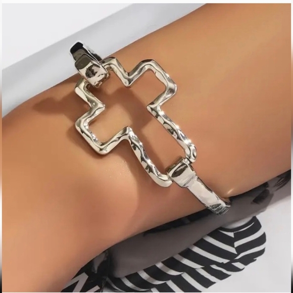 Jewelry - Cross Flex Cuff Bracelet